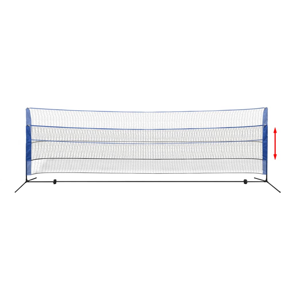 Badminton net with shuttlecocks 500 x 155 cm