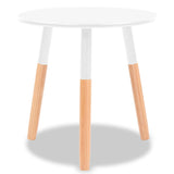 Ensemble de tables d'appoint 2 pcs Bois de pin massif Blanc