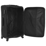 Ensemble de valises souples 3 pcs Noir