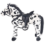 Jouet en peluche Cheval Noir et blanc XXL