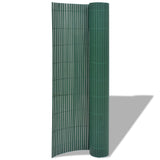 Doppelseitiger PVC-Gartenzaun 90 x 300 cm Grün