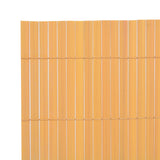 Double-sided PVC garden fence 90 x 500 cm Yellow