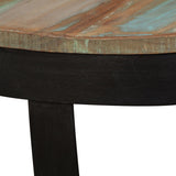 Table basse bois de récupération massif 60x40 cm