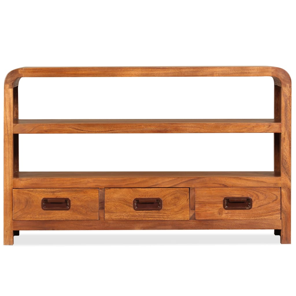 Meuble TV Bois d'acacia solide 90 x 30 x 55 cm