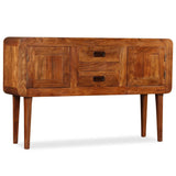 Solid wood sideboard with honey finish 120x30x75 cm