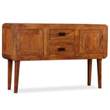 Solid wood sideboard with honey finish 120x30x75 cm