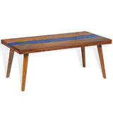 Teak Resin Coffee Table 100x50x40 cm