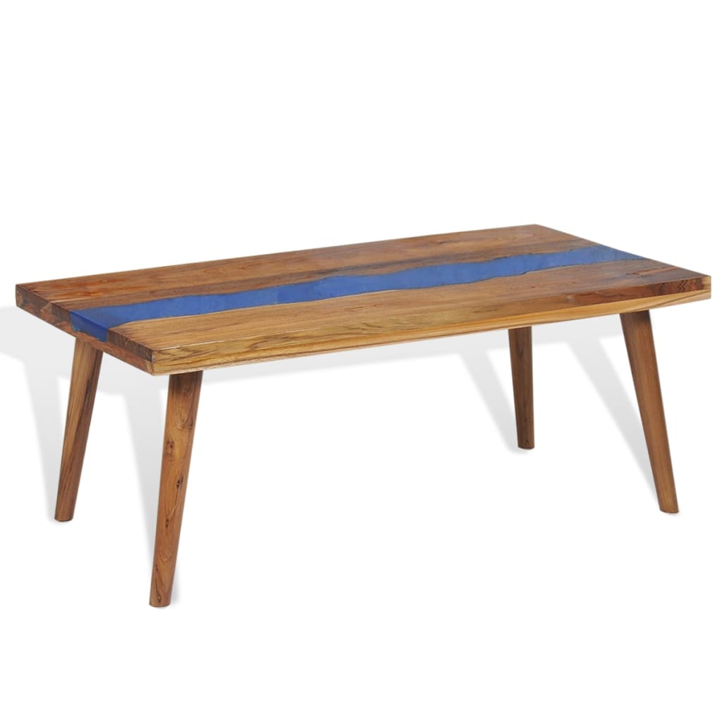 Teak Resin Coffee Table 100x50x40 cm