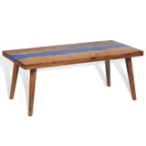 Teak Resin Coffee Table 100x50x40 cm