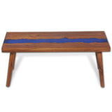 Teak Resin Coffee Table 100x50x40 cm