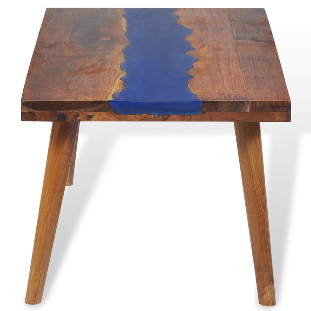 Table basse Teck Résine 100x50x40 cm