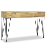 Table console 120x35x76 cm Teck massif