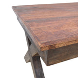 Table basse bois de récupération mélangé 110x60x45 cm