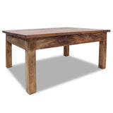 Table basse bois d'acajou massif 98x73x45 cm