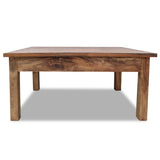 Table basse bois d'acajou massif 98x73x45 cm