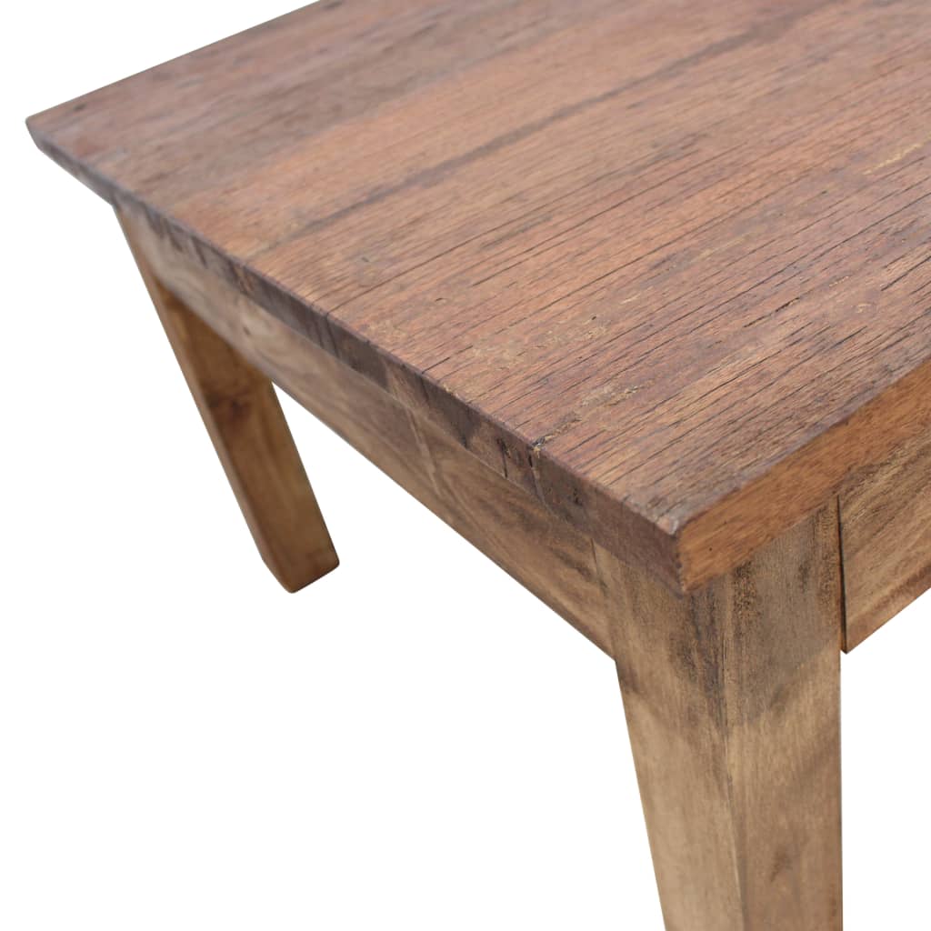 Table basse bois d'acajou massif 98x73x45 cm