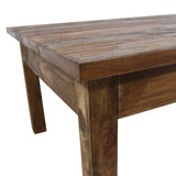 Table basse bois d'acajou massif 98x73x45 cm