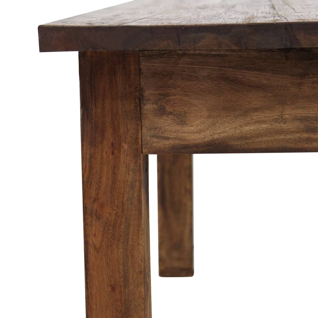 Table basse bois d'acajou massif 98x73x45 cm