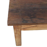 Table basse bois d'acajou massif 98x73x45 cm