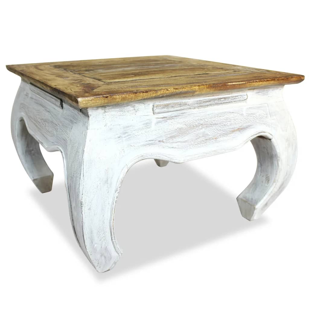 Table d'appoint bois d'acajou massif 50x50x35 cm