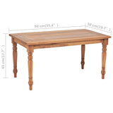 Table basse Batavia Teck 90x50x45 cm