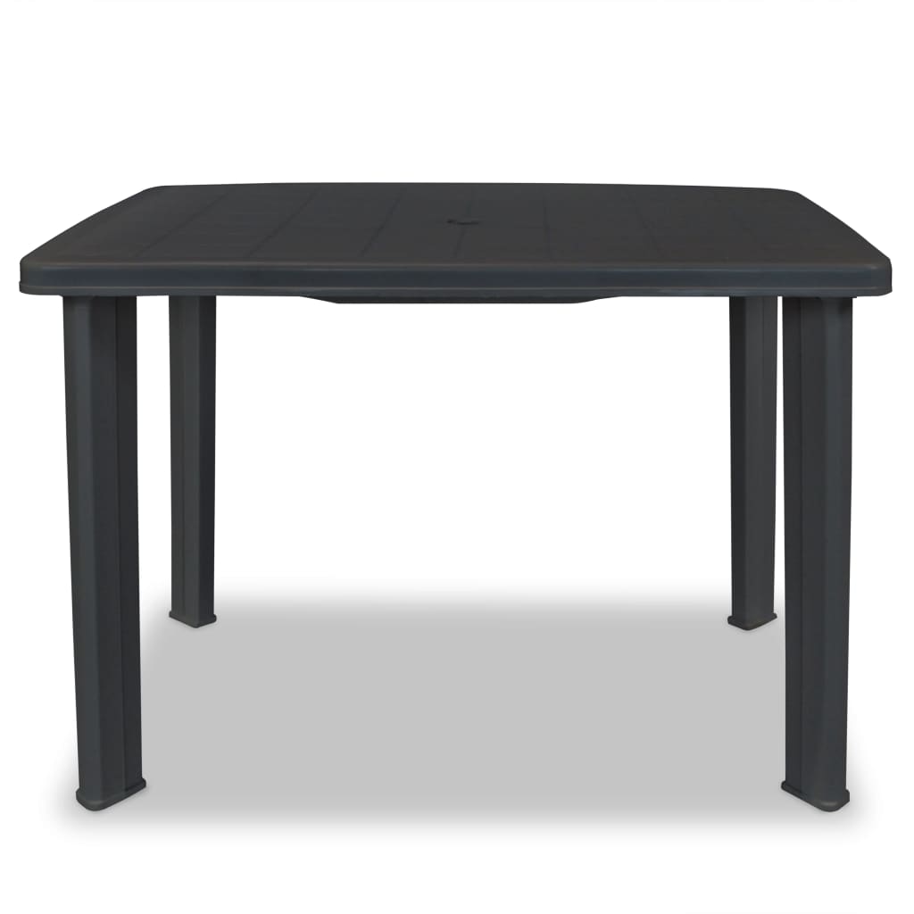 Table de jardin Anthracite 101 x 68 x 72 cm Plastique