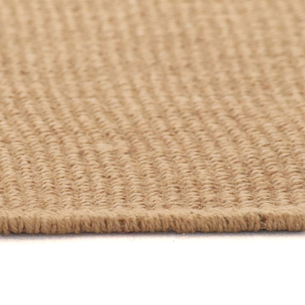 Tapis en jute avec support en latex 70 x 130 cm Naturel