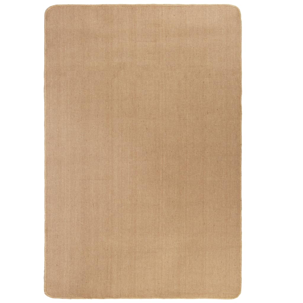 Tapis en jute avec support en latex 80x160 cm Naturel