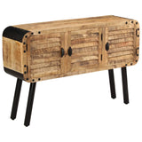 Solid mango wood sideboard 120x30x76 cm