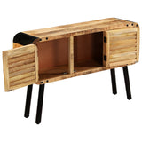 Solid mango wood sideboard 120x30x76 cm