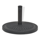 Socle de parasol Résine Rond Noir 14 kg