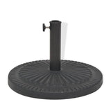 Socle de parasol Résine Rond Noir 14 kg