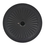 Socle de parasol Résine Rond Noir 14 kg