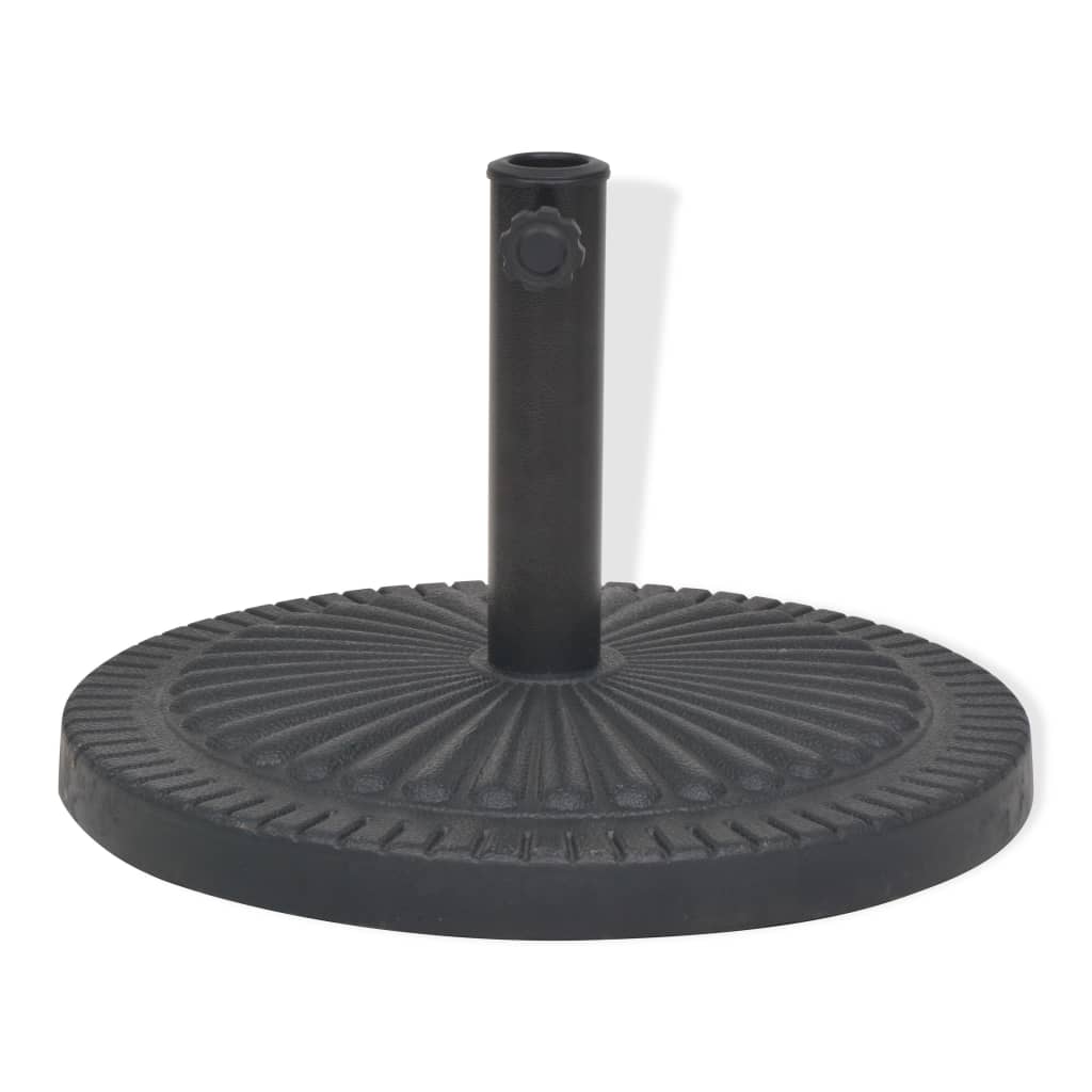 Socle de parasol Résine Rond Noir 29 kg