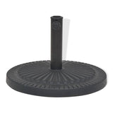 Socle de parasol Résine Rond Noir 29 kg