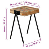 Table d'appoint Teck massif de récupération