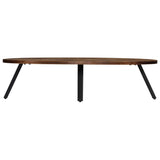 Table basse Teck recyclé massif Ovale 120x60x30 cm