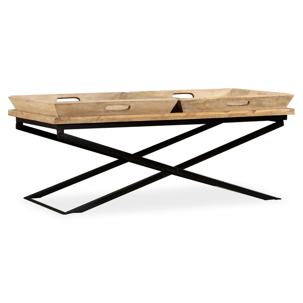 Table basse Bois de manguier massif 110x55x42 cm