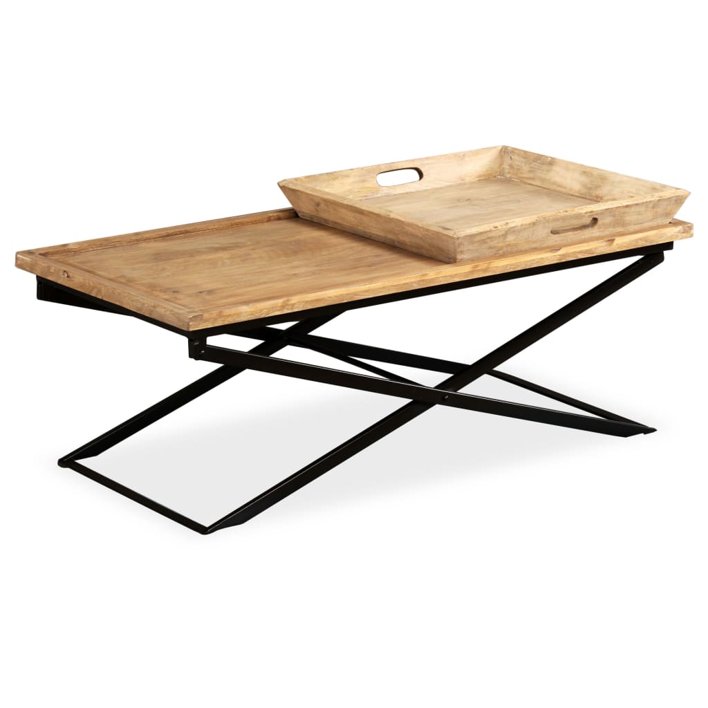 Table basse Bois de manguier massif 110x55x42 cm