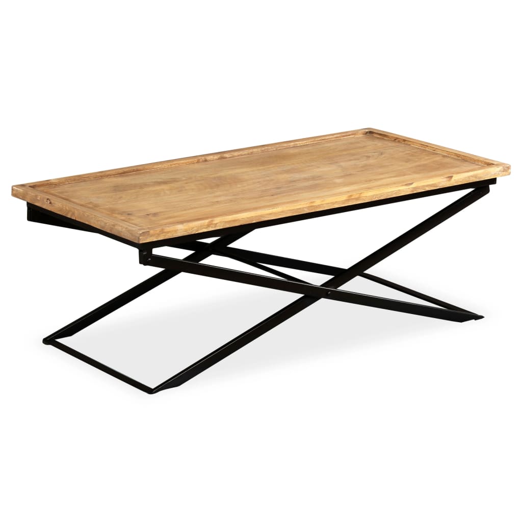 Table basse Bois de manguier massif 110x55x42 cm