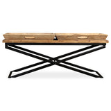 Table basse Bois de manguier massif 110x55x42 cm