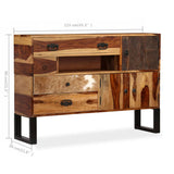 Sideboard Solid Sheesham wood 115x30x80 cm