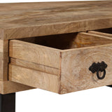 Table basse avec 3 tiroirs Bois de manguier massif 90x50x35 cm