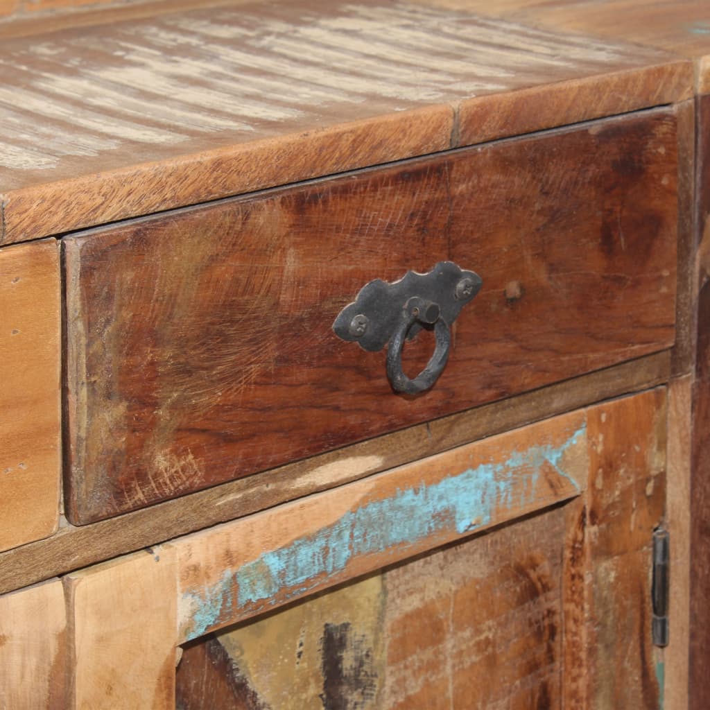 Buffet avec étagères Bois de récupération massif 120x35x200 cm