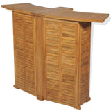 Table pliable de bar 155x53x105 cm Bois de teck solide