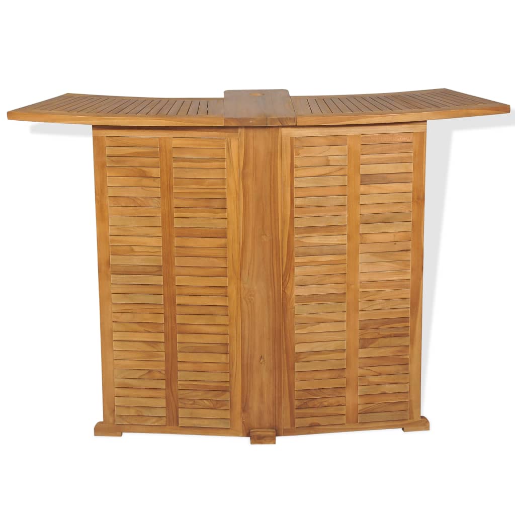 Table pliable de bar 155x53x105 cm Bois de teck solide