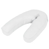 Coussin de grossesse en forme de J 54x(36-43) cm Blanc