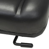 Tractor and forklift seat adjustable backrest black