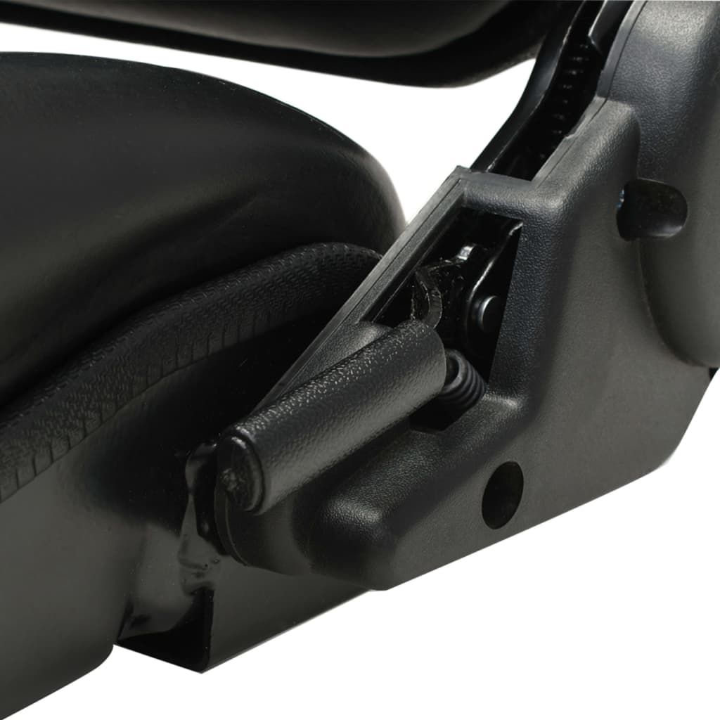 Tractor and forklift seat adjustable backrest black