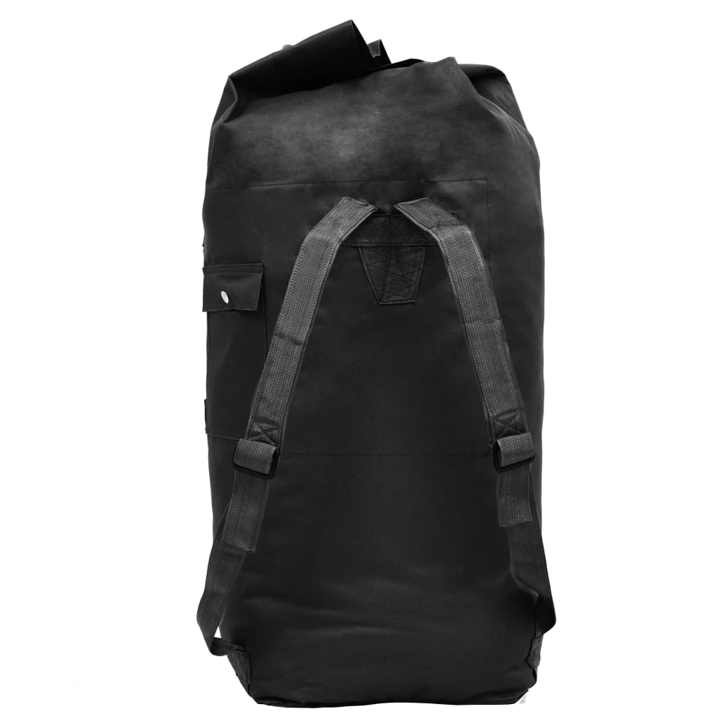 Sac de sport en style militaire 85 L Noir